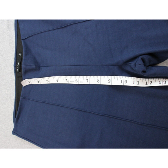 Tahair Pants Womens Size L Navy Blue Pull-On Stretch Slim Fit Work Trousers - Picture 6 of 8